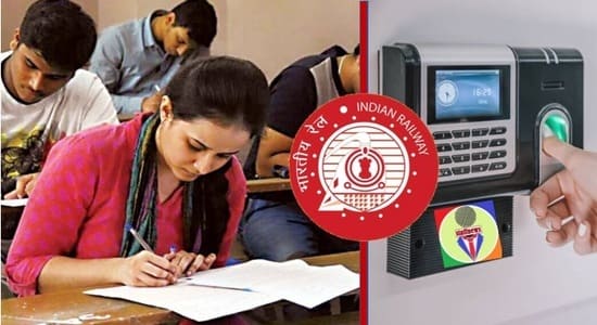 Biometric authentication with Aadhar Data of Candidates appearing in Railway Recruitment Exam