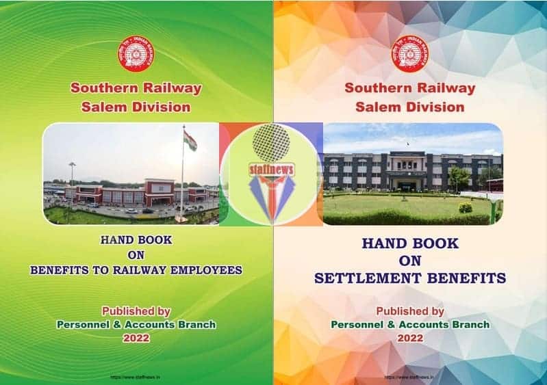 Publication of Hand Books on Establishment Matters – Benefits related to Railway Serving Employees and Settlement Benefit for retiring employees