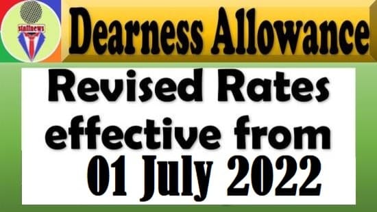 Dearness Allowance applicable w.e.f. 01.07.2022 @ 212% to Railway employees in 6th Central Pay Commission structure: RBE No. 141/2022