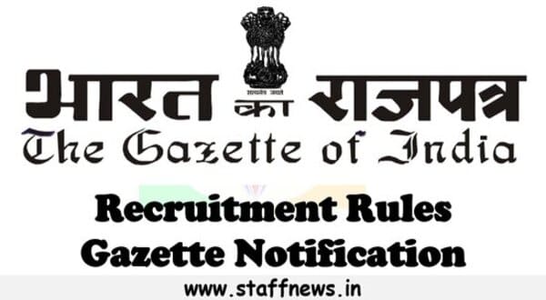 Central Civil Accounts Service (Private Secretary) Group ‘B’ post Recruitment Rules 2023 – Gazette Notification dated 24.04.2023