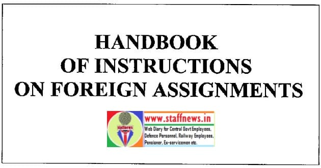 Handbook of Instructions of Foreign Assignments: DoP&T
