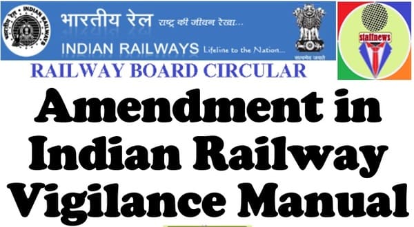Advance Correction Slip No. 07 Indian Railway Vigilance Manual reg engagement of consultants and employment/ re-employment of retired Railway Officers