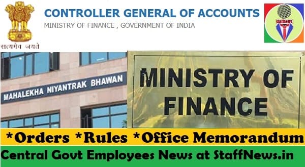 Timely submission of Monthly Accounts to O/o CGA by 8th of next month: CGA, FinMin Order