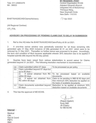echs-advisory-on-processing-of-pending-claims