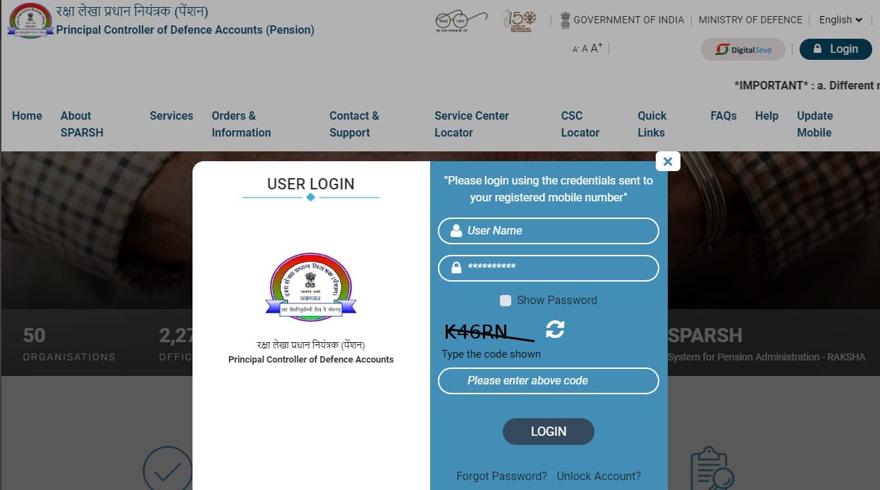 Facilitation/ Guidance to Pensioners/ Family Pensioners for using SPARSH Portal