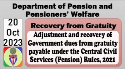 adjustment-and-recovery-of-government-dues-from-gratuity-under-pension-rules