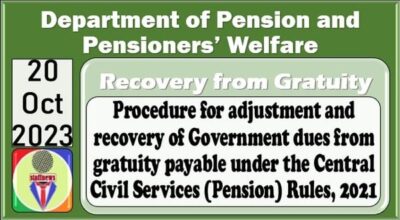 procedure-for-adjustment-and-recovery-of-government-dues-from-gratuity-under-pension-rules