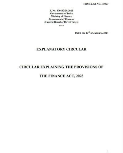 finance-act-2023-cbdt-circular-no-1-2024