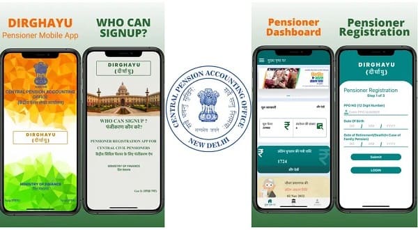 DIRGHAYU Mobile App – Mobile Application for Central Civil Pensioners: CPAO OM