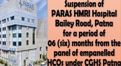 paras-hmri-hospital-patna-suspension-of-empanelment-under-from-cghs