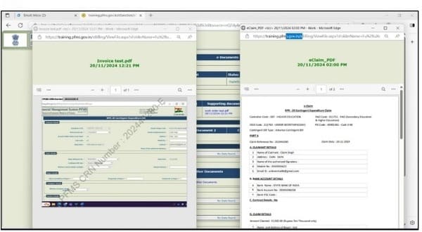 eDocuments in ebill module of PFMS – Introduction of new feature of multiple opening and viewing: CGA, FinMin O.M. eDocuments in ebill module of PFMS – Introduction of new feature of multiple opening and viewing: CGA, FinMin O.M.