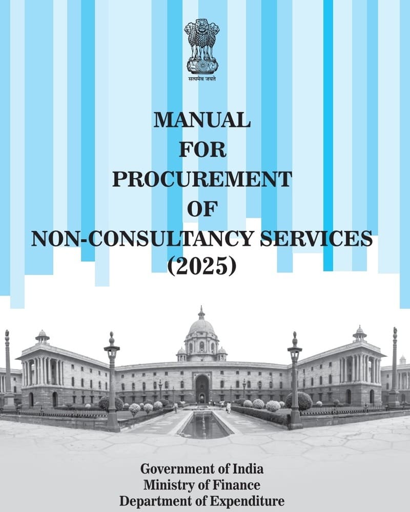 Manual for Procurement of Non-Consultancy services (2025): DoE, FinMin Manual for Procurement of Non-Consultancy services (2025): DoE, FinMin