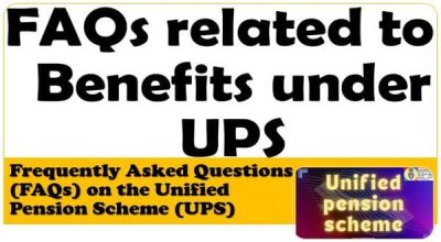FAQs related to Benefits under UPS - Payout on Superannuation, Voluntary Retirement and Family Payout 1 FAQs-on-benefits-under-UPS