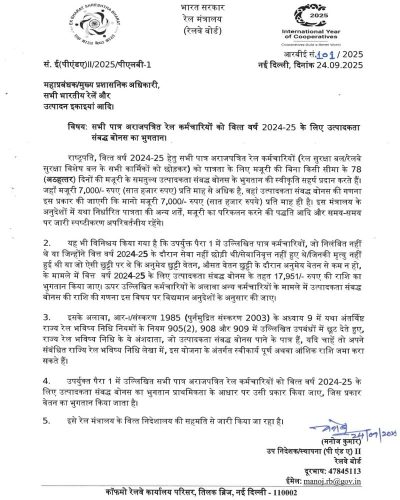 payment-of-productivity-linked-bonus-plb-to-railway-employees-for-year-2024-25