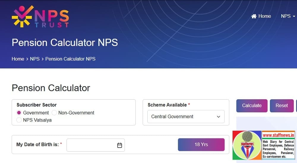 NPS Pension Calculator by NPS Trust – User Manual (v2.0) NPS Pension Calculator by NPS Trust – User Manual (v2.0)