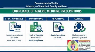 Compliance of prescription of Generic Medicines in Central Government Hospitals/ CGHS Facilities: DGHS Office Order 1 compliance-of-prescription-of-generic-medicines