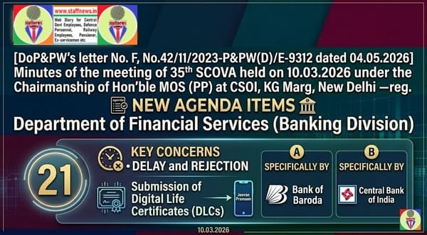 Concerns include delay and rejection in submission of Digital Life Certificates (DLCs): 35th SCOVA Discussion Concerns include delay and rejection in submission of Digital Life Certificates (DLCs): 35th SCOVA Discussion