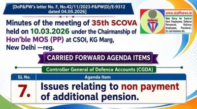 Issues relating to non payment of additional pension: 35th SCOVA discussion 1 issues-relating-to-non-payment-of-additional-pension