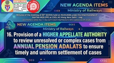 Provision of a higher appellate authority to review complex Pension Adalat cases: 35th SCOVA Discussion 1 provision-of-a-higher-appellate-authority-in-pension-adalat