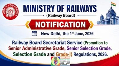 Railway Board Secretariat Service (Promotion to Senior Administrative Grade, Senior Selection Grade, Selection Grade and Grade-I) Regulations, 2026 1 railway-board-secretariat-service-sag-ssg-sg-sg-i-regulations