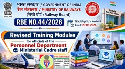 Revised Training Modules for officials of the Personnel Department and Ministerial Cadre staff - Railway Board RBE No. 44/2026 1 revised-training-modules-railway-board-rbe-no-44-2026