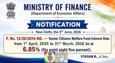 Senior Citizens Welfare Fund Interest Rate from 1st April, 2025 to 31st March, 2026: Ministry of Finance Notification 1 senior-citizens-welfare-fund-interest-rate-from-1st-april-2025