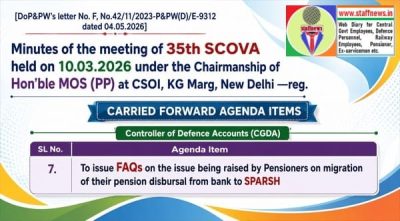 SPARSH - FAQ on migration of pension disbursal from bank to SPARSH: 35th SCOVA discussion 1 sparsh-faq-on-migration-of-pension-disbursal