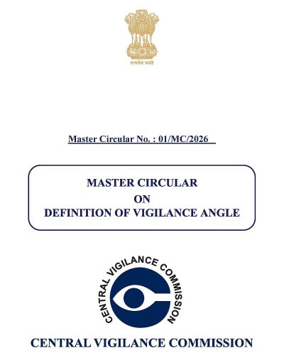 Master Circular on Definition of Vigilance Angle - No. 01/MC/2026: Central Vigilance Commission 1 master circular on definition of vigilance angle 2026