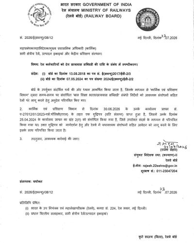 Clarification regarding amount of Hostel Subsidy (Children Education Allowance) admissible to Railway Employees 2 clarification-regarding-amount-of-hostel-subsidy-railway-board-hindi