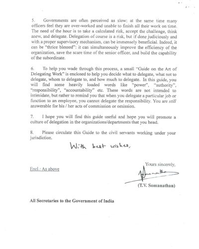 Guide on the Art of Delegating Work - issued by Cabinet Secretariat: Circulation by Railway Board 3 guide on the art of delegating work cabinet secretary do p2
