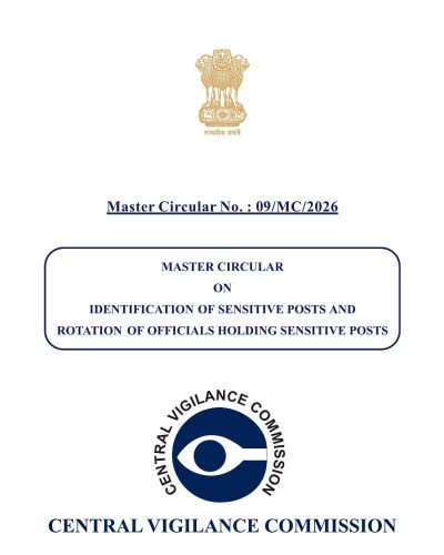 Identification of Sensitive Posts and Rotation of Officials Holding Sensitive Posts - CVC Master Circular No.: 09/MC/2026 1 identification-of-sensitive-posts-and-rotation-cvc-09-mc-2026