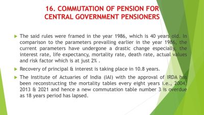 Presentation to the 8th Central Pay Commission by Bharat Pensioner's Samaj: Briefly highlighted Key Demands and expectations 18 presentation-to-the-8th-cpc-by-bps_page-0018