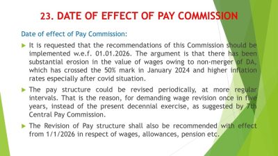 Presentation to the 8th Central Pay Commission by Bharat Pensioner's Samaj: Briefly highlighted Key Demands and expectations 25 presentation-to-the-8th-cpc-by-bps_page-0025