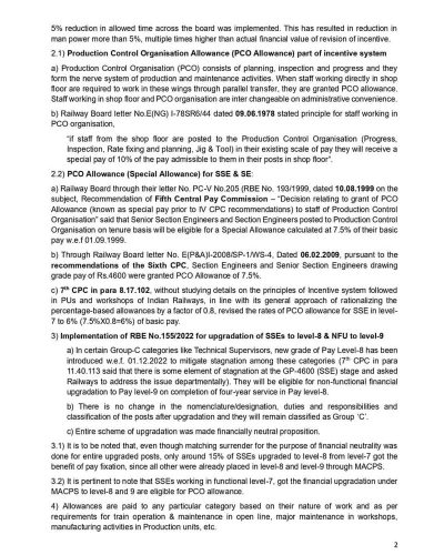 Restoration of PCO Allowance for SSEs upgraded to level-8 and level-9 (non-functional): IRTSA Memorandum 2 restoration-of-pco-allowance-for-sses-irtsa-memo-02