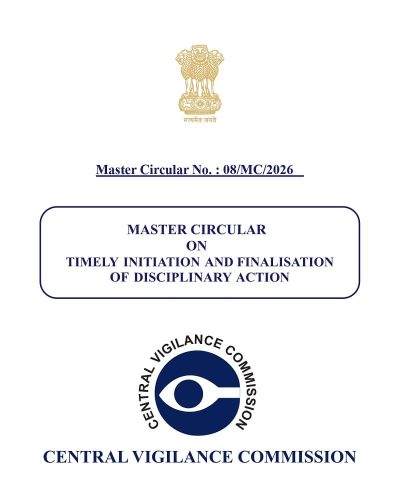 Timely Initiation and Finalisation of Disciplinary Action: CVC Master Circular No.: 08/MC/2026 1 timely-initiation-and-finalisation-of-disciplinary-action