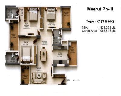 Meerut Phase II Housing Scheme with Revised Cost & Configuration - Regarding Consent to all Demand Survey Respondents: CGEWHO 3 meerut-phase-ii-housing-scheme-type-c