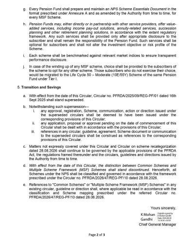 Operationalising the framework for classification and presentation of Schemes under the NPS: PFRDA Circular 2 operationalising-the-framework-for-schemes-under-the-nps-page-02