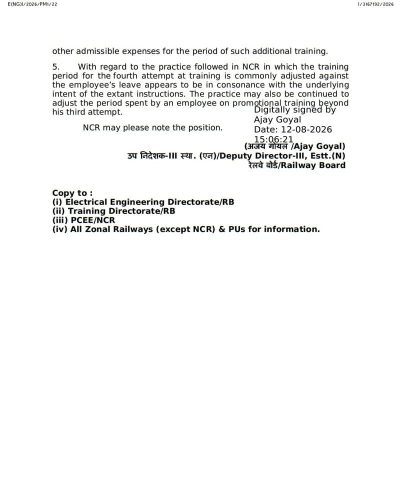 Policy guidelines for recovery of cost for promotional training courses - Clarification by Railway Board 2 policy-guidelines-for-recovery-of-cost-for-promotional-training-2